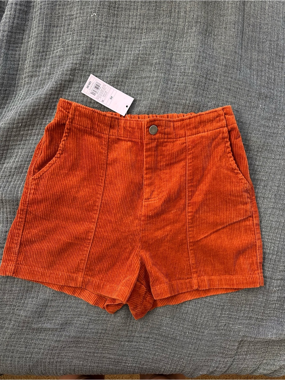 NWT wild fable Orange Corduroy High Waist Shorts